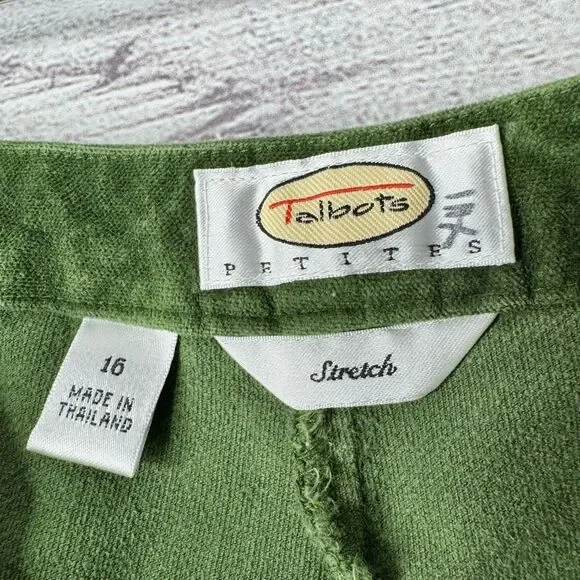 Talbots Green Straight Leg Pants - Picture 5 of 6